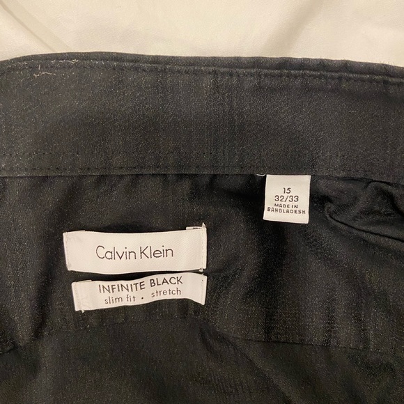 Calvin Klein Black slim fit dress shirt - Picture 4 of 4
